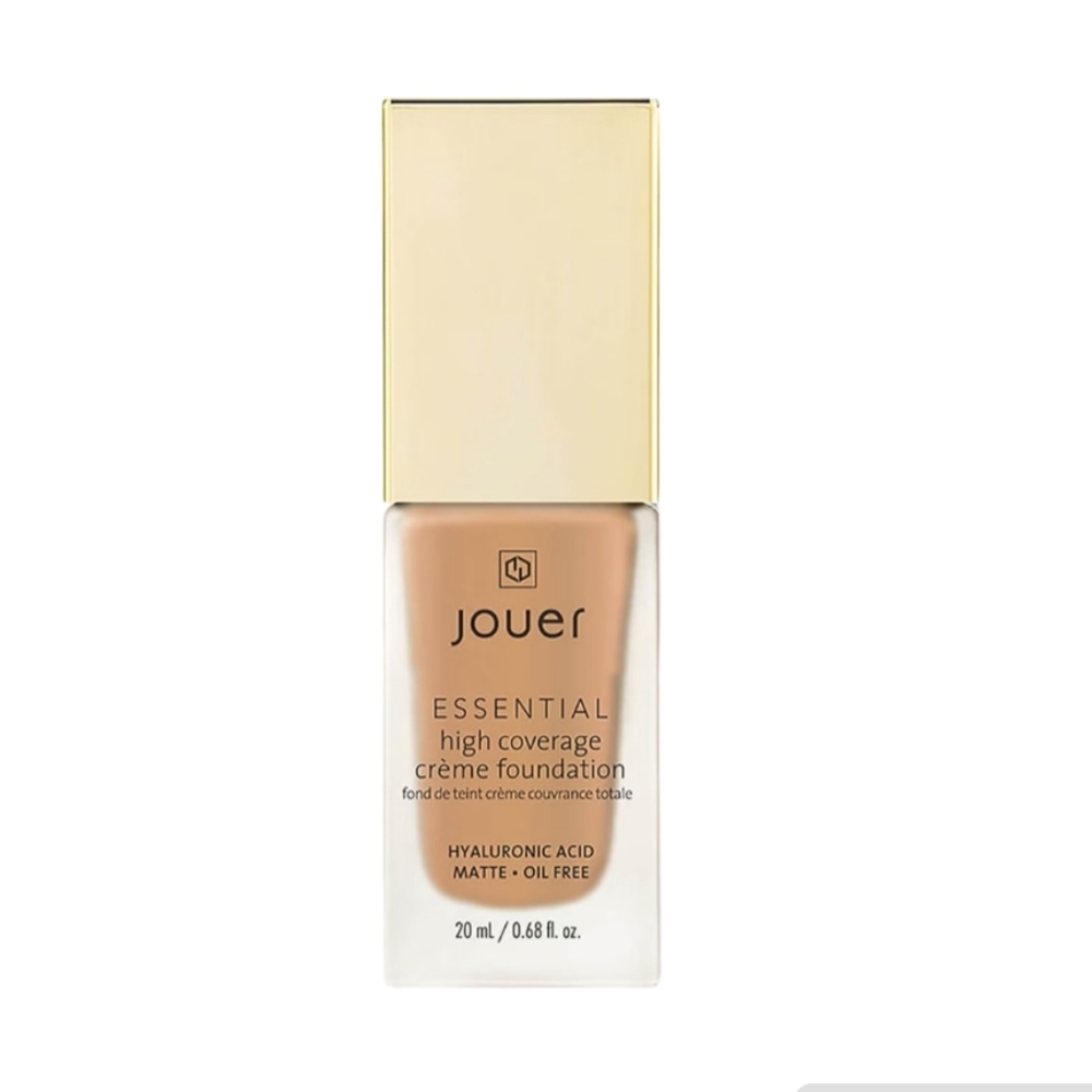 JOUER Essential‎ High Coverage Creme Foundation Matte Oil-Free WALNUT Longwear